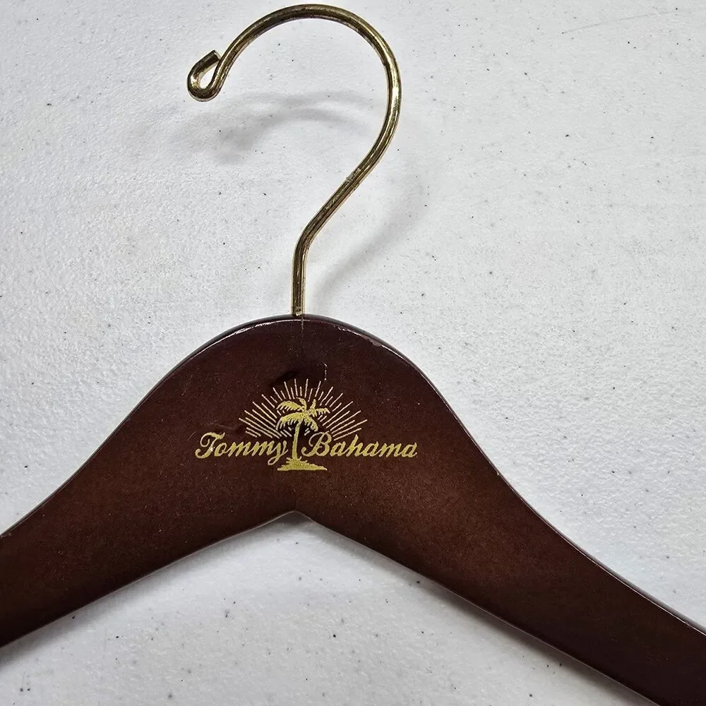 Tommy Bahama Wooden Shirt Hanger 17.5in Dark Wood